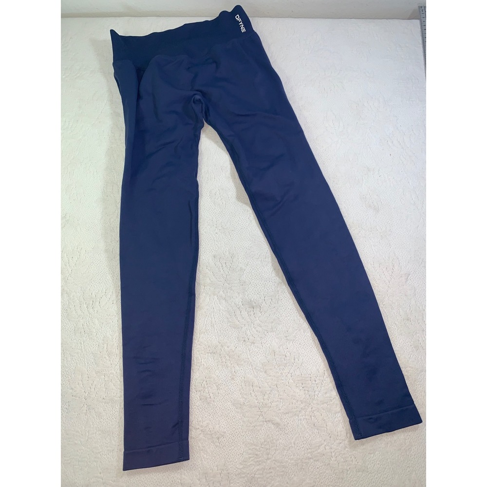 DFYNE Dynamic Seamless Leggings Sapphire Blue Scrunch Butt Womens Small